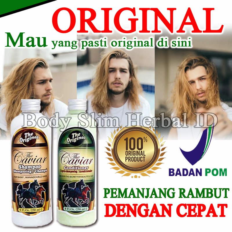 Sampo Pemanjang Rambut dengan Cepat The Caviar Shampo Kuda Original sampo kuda penumbuh rambut