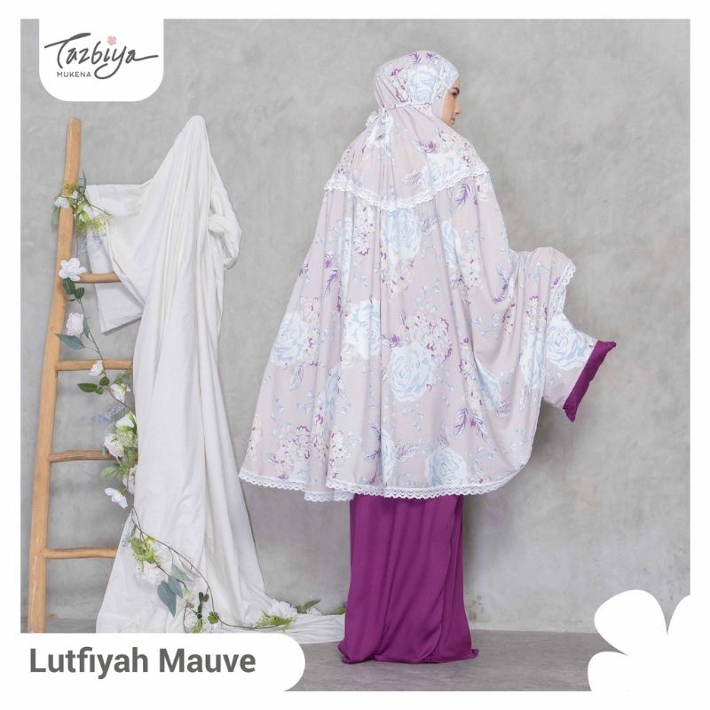 Mukena Tazbiya Lutfiyah Series Jumbo Dewasa Katun Rayon Motif