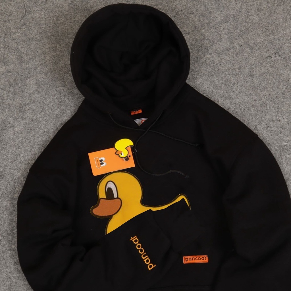 JAKET SWEATER HOODIE YELLOW DUCK PANCOAT SIMPLE UNISEX GOOD QUALITY