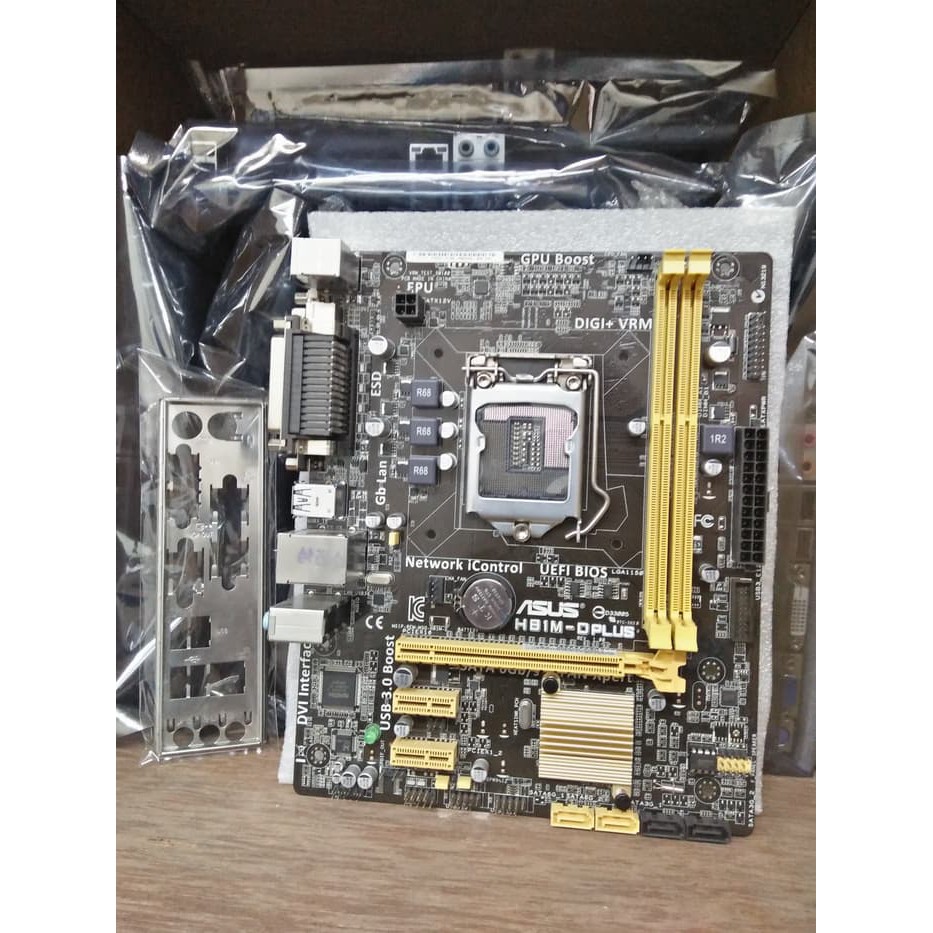 Paket mainboard LGA 1150 H81 ASUS dengan Processor i3 4170 3.70 GHZ
