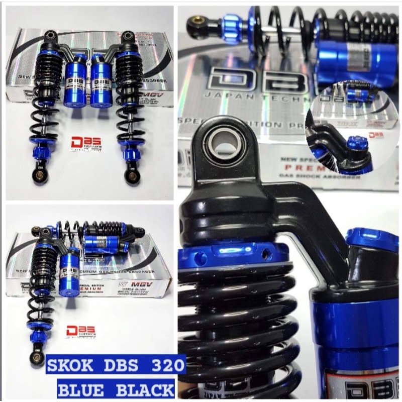 SKOK SHOCKBREAKER SKOK DBS TABUNG REPLIKA KTC 320MM BLUE BLACK SKOK GL CB MEGAPRO