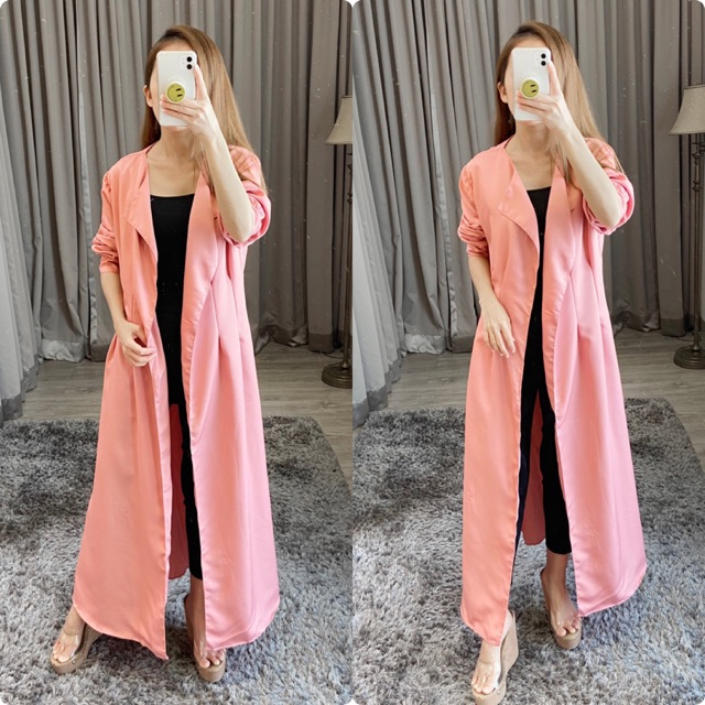 Maxy Cardigan wanita / Long outfit / Cardigan dusty