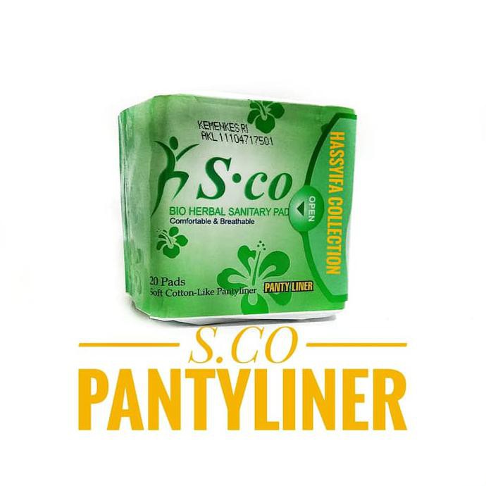 Pantyliner S.CO Hijau / Pembalut Harian Pantyliner SCO Hijau
