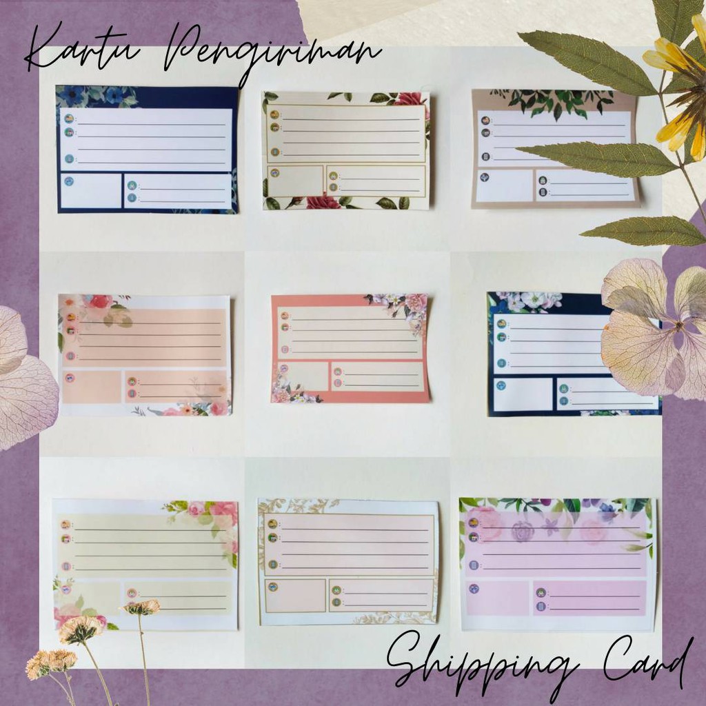 

KARTU PENGIRIMAN OLSHOP KERTAS ARTPAPER DOFF
