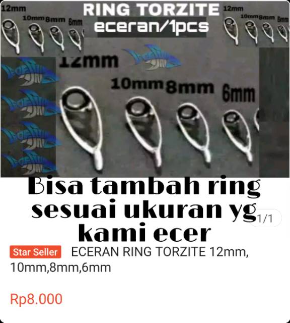 RING GUIDE TORZITE DAN K SERIES KEMASAN 1SET TERSEDIA KAKI1 DAN KAKI2