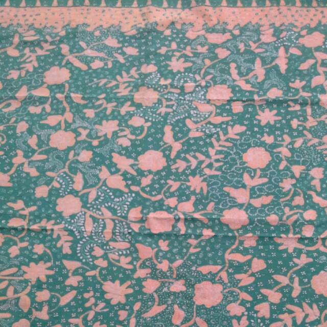 Batik tulis lasem hijau kuning soft