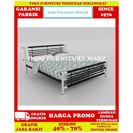 Tempat Tidur Ranjang Besi Bed Frames Orbitrend Libra 180X200