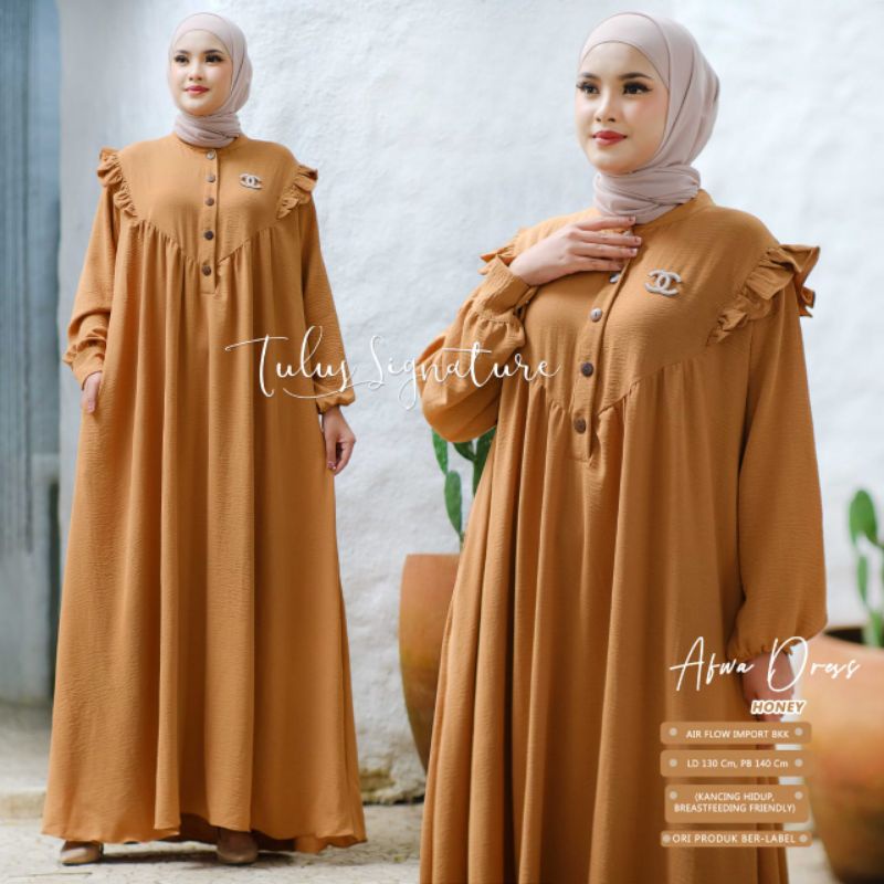 AFWA DRESS - Gamis Muslim Syari - Gamis Busui - Gaamis Premium Murah - Gamis Terbaru - Gamis Dewasa
