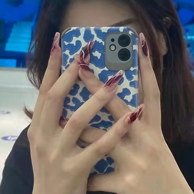 24pcs / set Kuku Palsu Desain Elegan Penuh Penuh Penuh Penuh Warna-Warni Tahan Air Untuk Manicure Nail Art