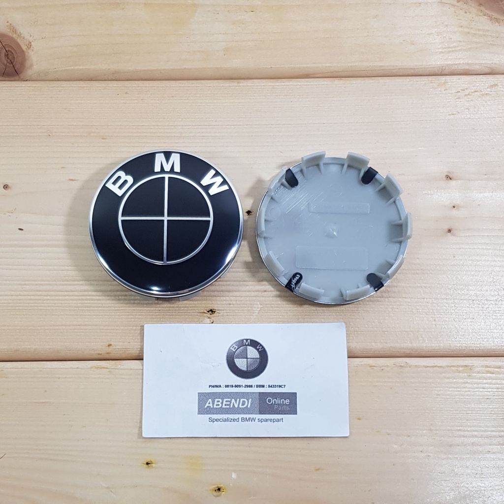 Dop Velg bmw ukuran 68mm Full Black White e36 e34 e46 e39 e90 e53 dll