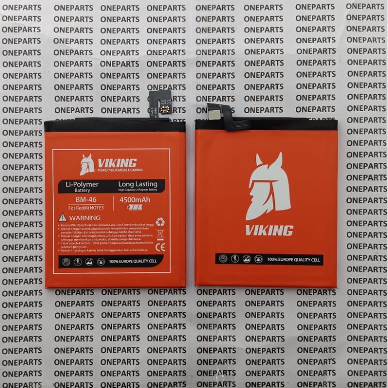 BAT BATTERY BATERAI BATRE VIKING DOUBLE POWER BM46 XIAOMI REDMI NOTE 3