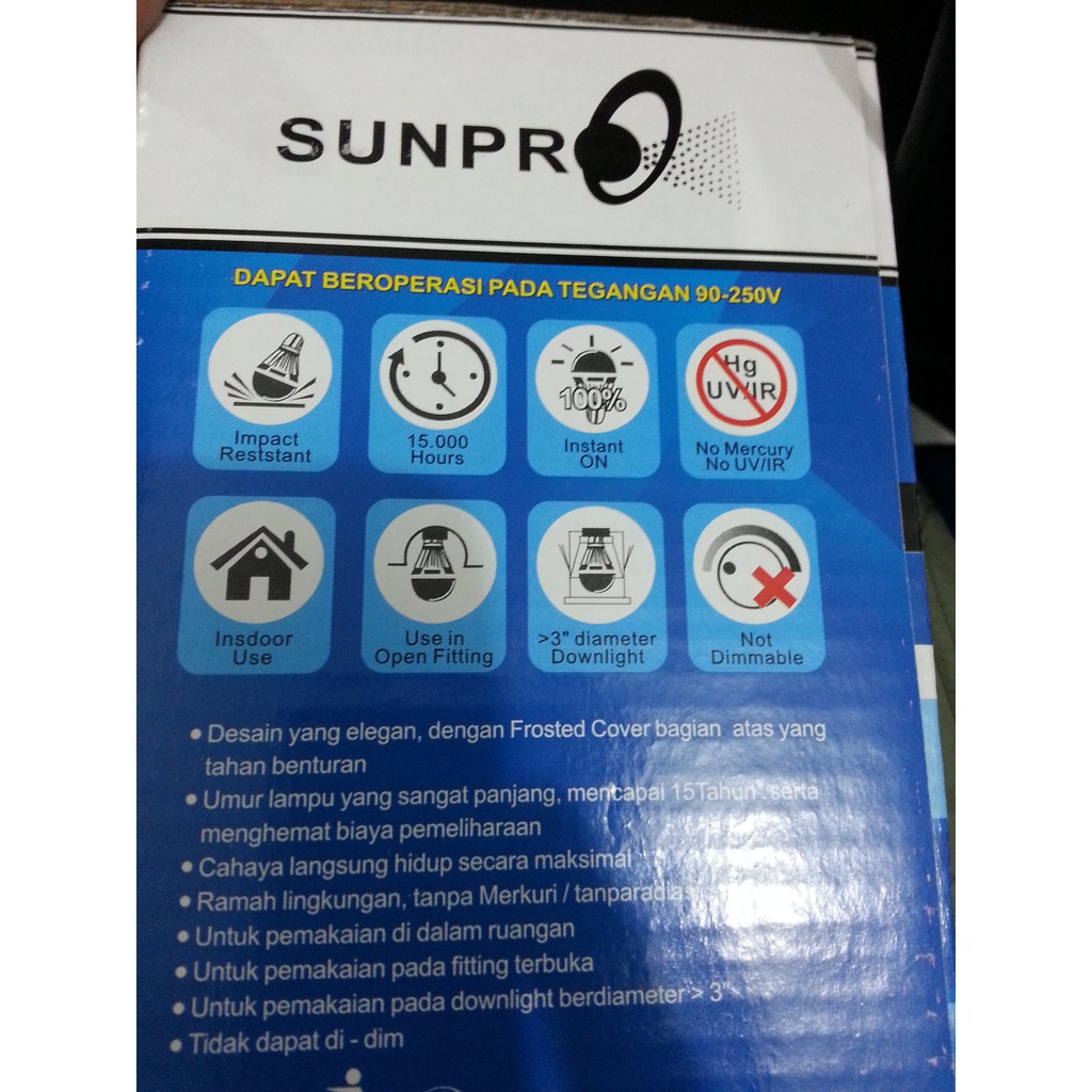 SUNPRO LAMPU LED 18W Jumbo Besar Hemat Energi Listrik