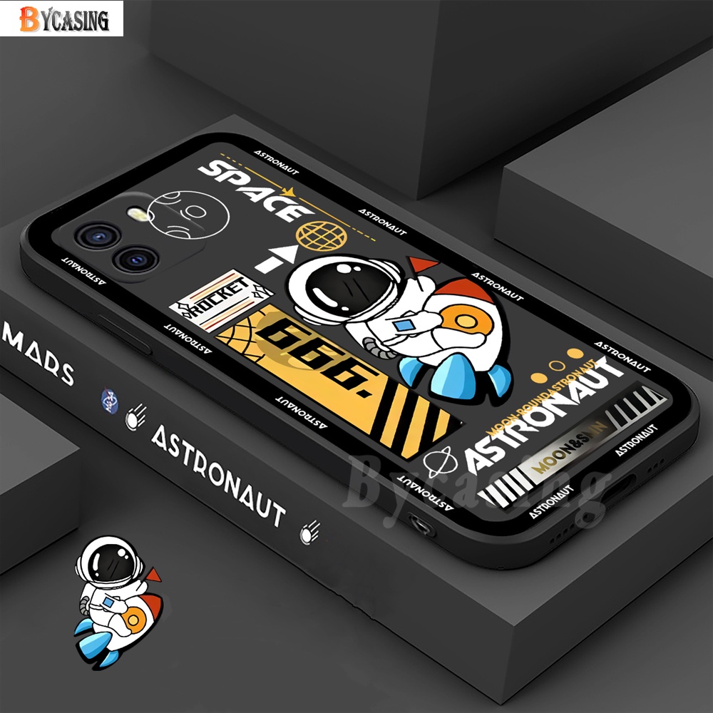 Soft Case TPU Desain Rocket Untuk OPPO A57 2022 A77S A15 A15s A16 A16K A55 A95 A54 A53 A12 A5S A7 A3S A31 A52 A92 A94 A37 F9 A1K A74 Reno 5F 4F Reno 8 Reno 7