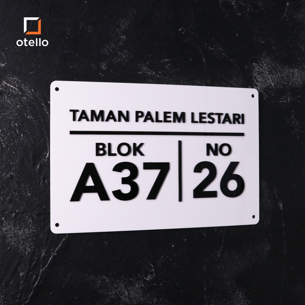 Nomor Rumah Akrilik | NRM 30 | Nomor Rumah Timbul | Papan Alamat Rumah | Sign Nomer Rumah