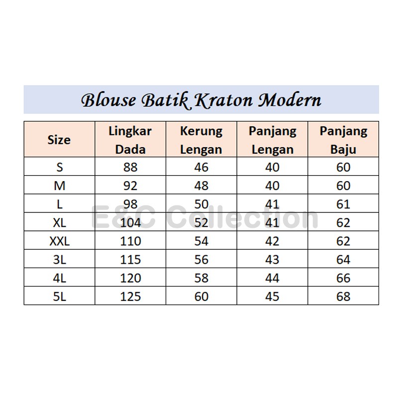 Atasan Batik Wanita Kraton Modern -  Blouse Batik Wanita - S-M-L-XL-XXL-3L-4L-5L-4