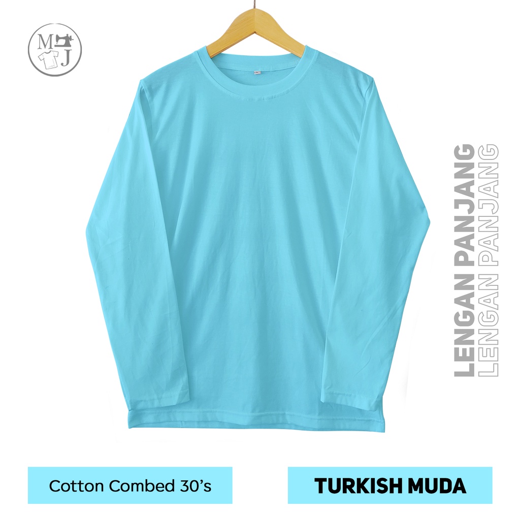 KAOS PANJANG TURKISH MUDA KAOS POLOS PRIA PANJANG/ KAOS WANITA/ COTTON COMBED 30S