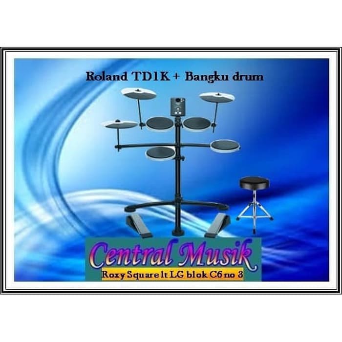 Drum Roland TD1K / TD 1K / TD1K + Bangku Drum... garansi resmi 1th