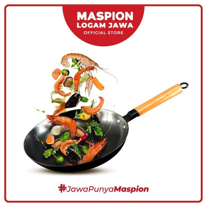 MASPION Wajan Puro Furaipan 28 Cm - Wajan Tahan Karat