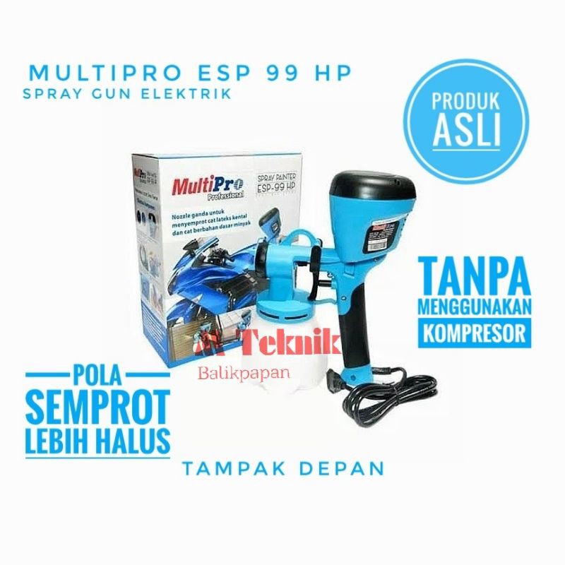 spray gun elektrik multipro esp 99 hp semprot cat spraygun listrik