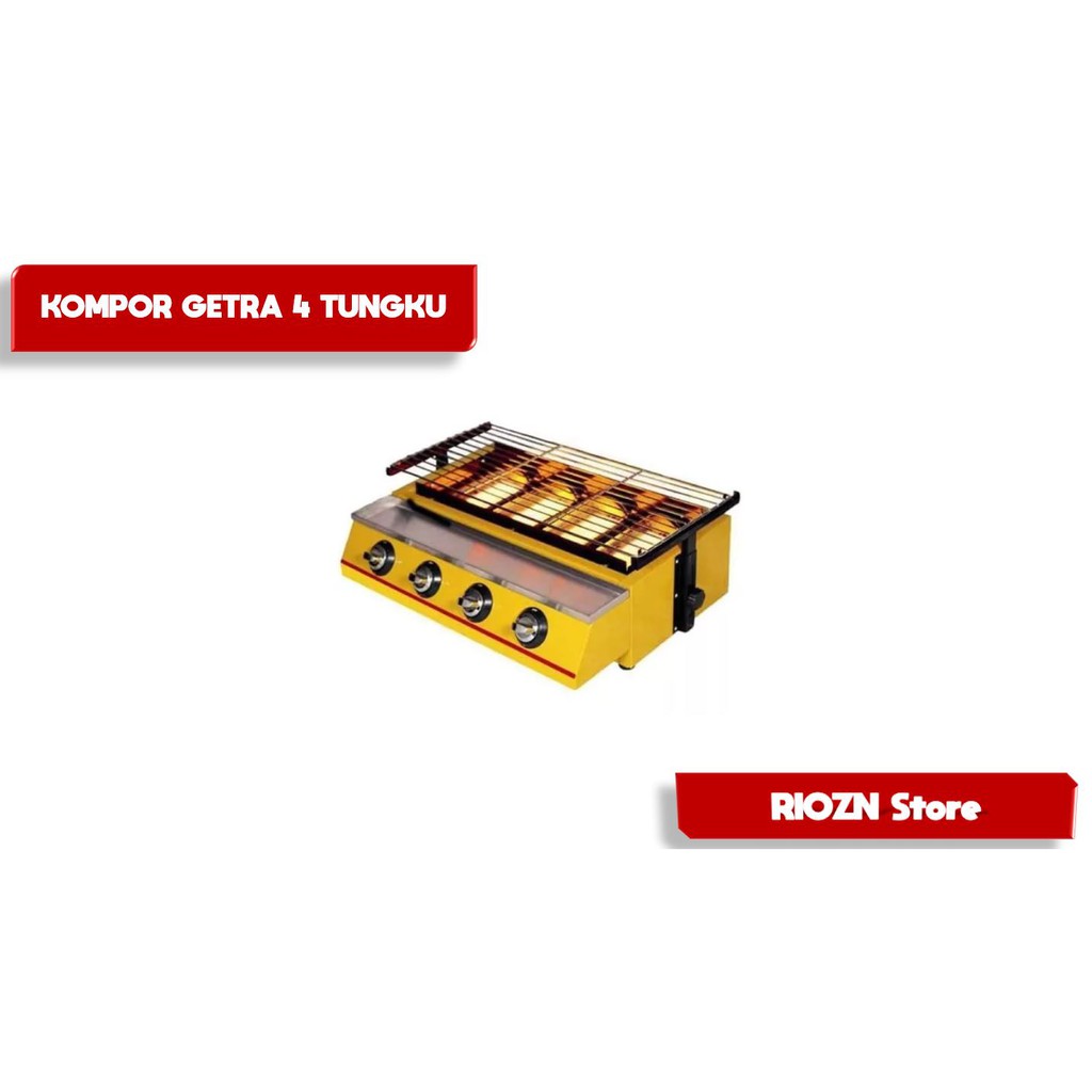 Kompor gas kompor pemanggang kompor bakaran GETRA ETK222 4 Tungku