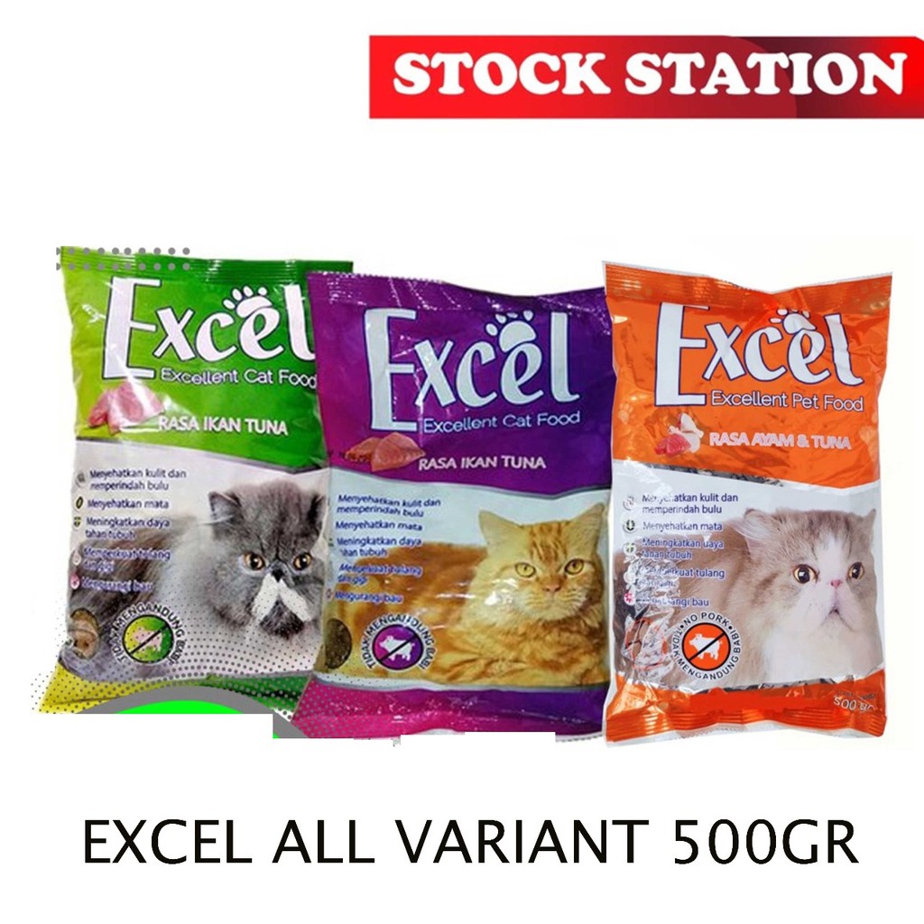 Makanan Kucing Excel Cat All varian 500gr