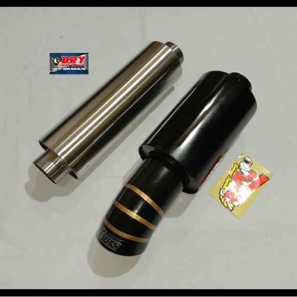 RESONATOR&KNALPOT MOBIL JS RACING BLACK SERIES UNIVERSAL MUFFLER