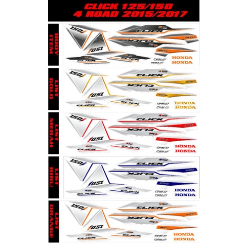 STRIPING VARIO CLICK LED OLD 125/150 TAHUN 2015/2017