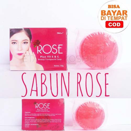 [BPOM] Sabun Rose Plus Vit E &amp; C Beauty Tranparent Soap Dhilisa