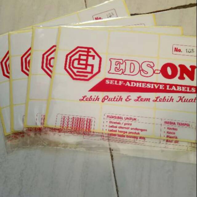 Jual Stiker Label Undangan Atau Self Adhesive Merek Kojico Eds On