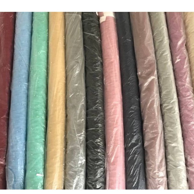 KAIN TILE MUTIARA POLOS TILE SHINNING MUTIARA LEBAR 150CM