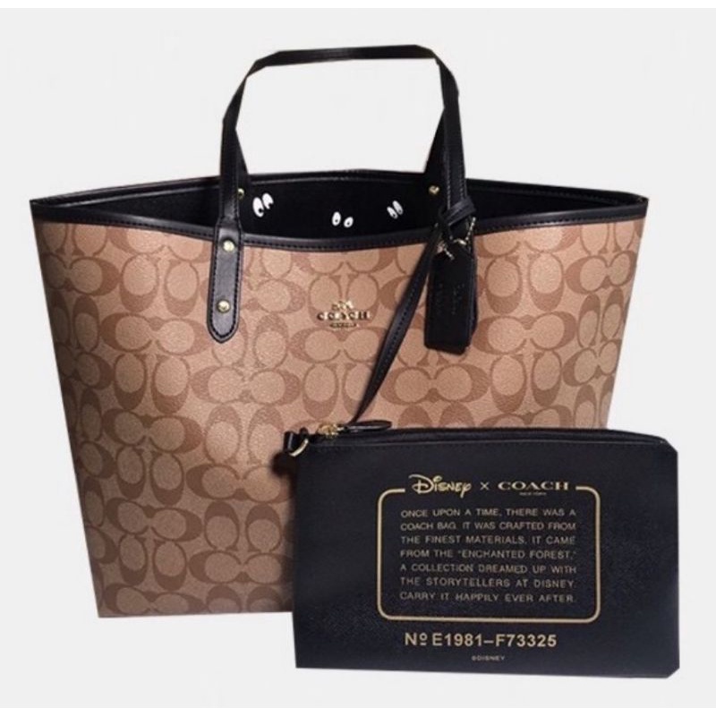 Disney X Coach Reversible City Tote in Signature Canvas