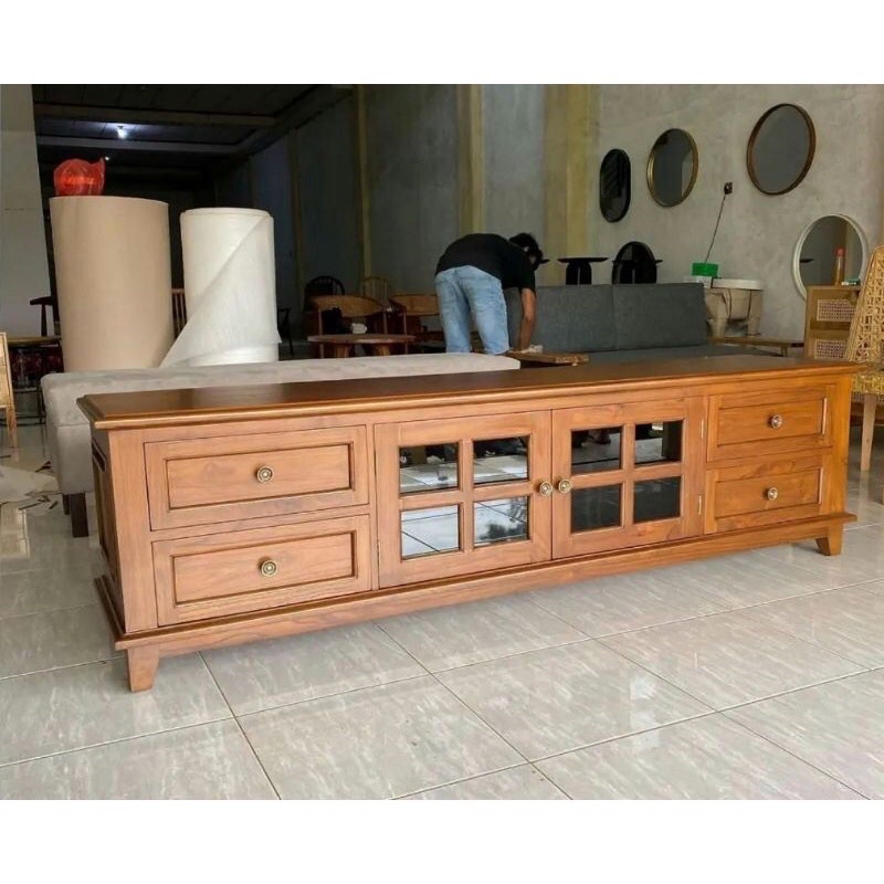 PROMO BUFET TV MINIMALIS CONSUL TV LEMARI FURNITURE JEPARA