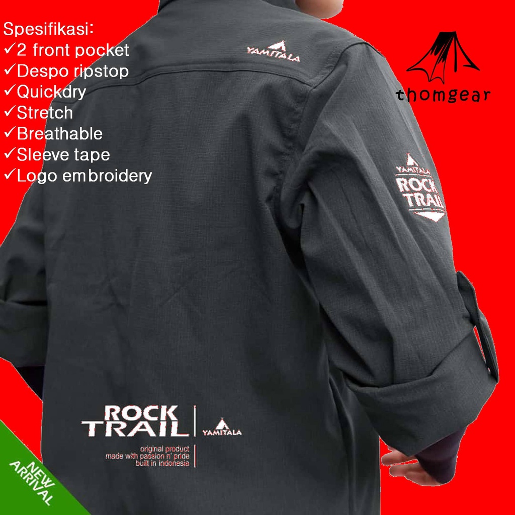 Thomgear Yamitala Rock Trail Pdl Kemeja Lapangan Ringan Quick Dry Free Stuff Sack Terbatas