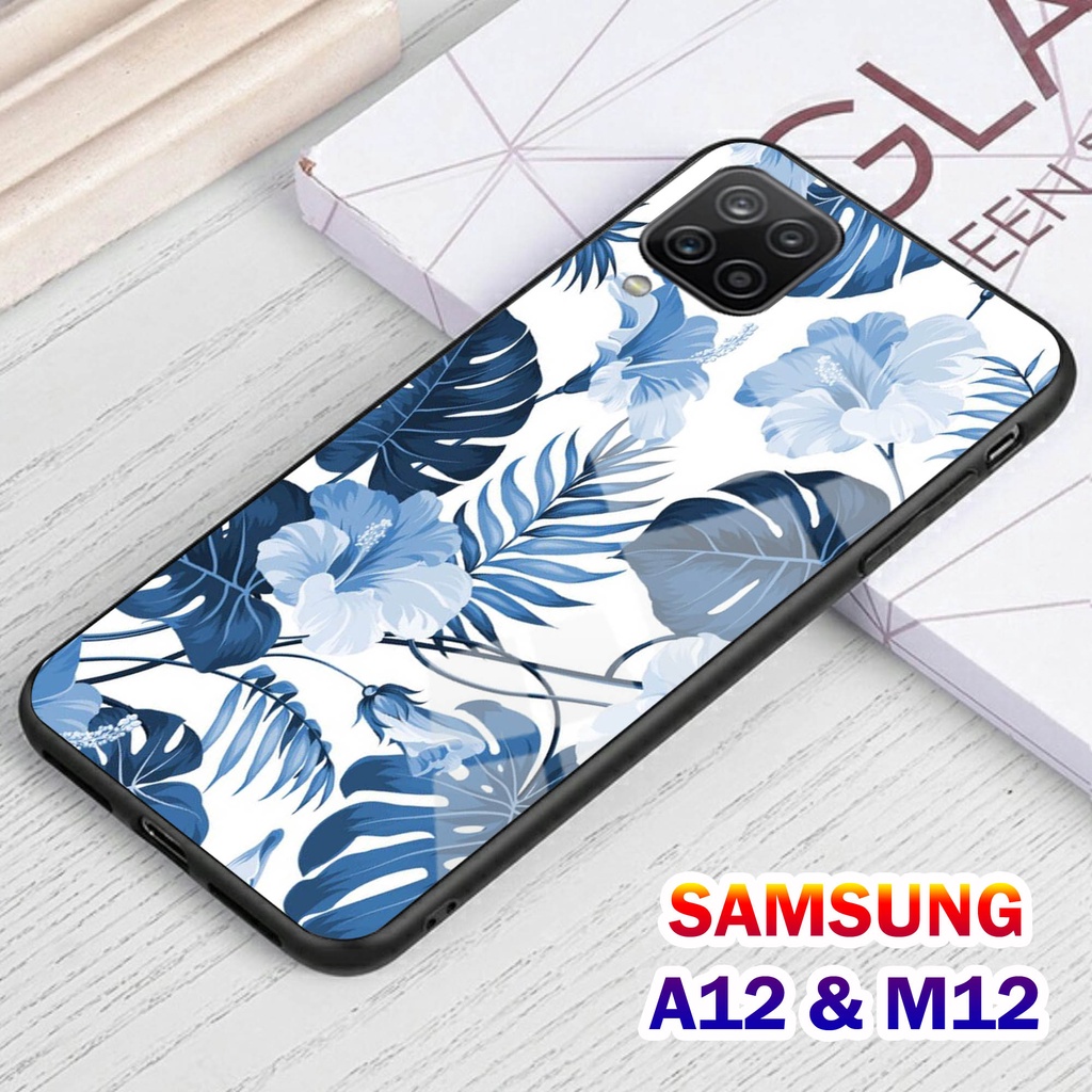 Softcase Glass Kaca SAMSUNG A12 , M12 - Casing HP SAMSUNG A12 , M12 [ S26 ].