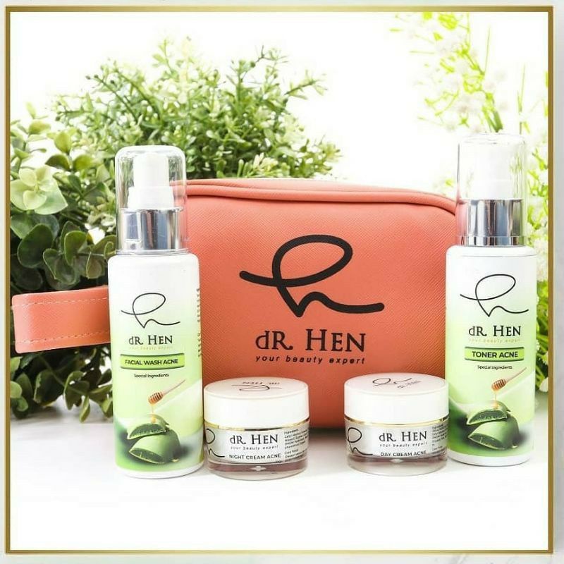 DR.HEN SKINCARE PERAWATAN WAJAH PAKET BASIC ACNE/WHITENING BY DR.RICHARD LEE AMAN BUSUI