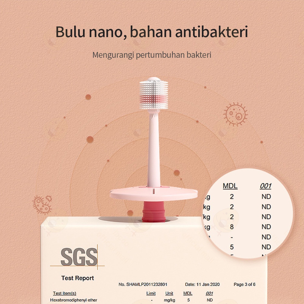 Lacoo Sikat gigi bayi anak nano Toothbrush baby360