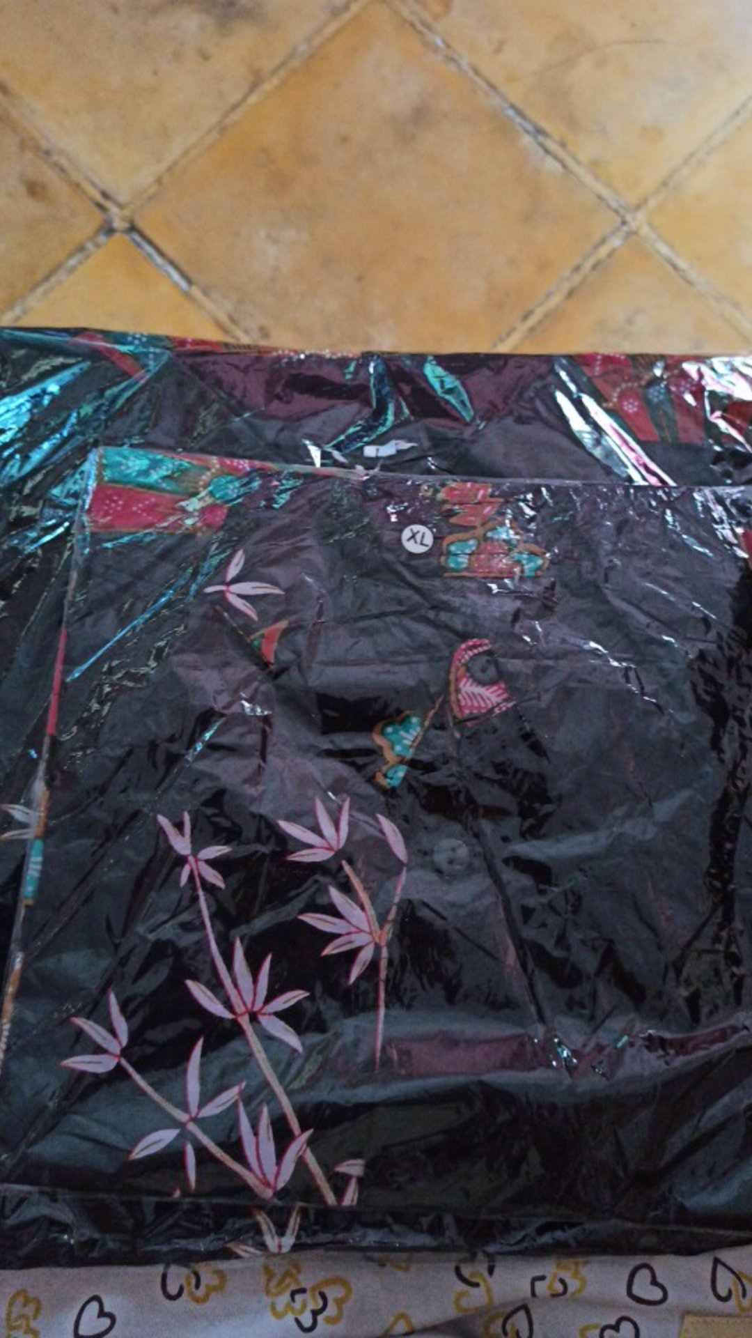 Batik Couple Keluarga Sania Ruffle Ori Ndoro Jowi Dnt Motif Sakura Merah Termurah Shopee