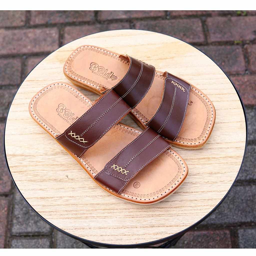 SANDAL TARUMPAH BIDO KULIT ASLI DEWASA PRIA