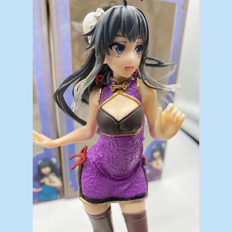 Mainan Action Figure Model Anime Jepang TAiTO Cheongsam Yukinoshita Yukino Bahan PVC Ukuran 22cm Untuk Hadiah Anak
