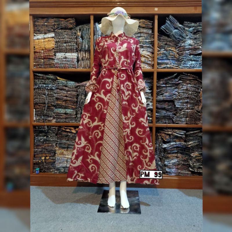 Gamis Batik Wanita Model 2019 / Gamis Katun Prima Halus Orriginal Batik Pekalongan