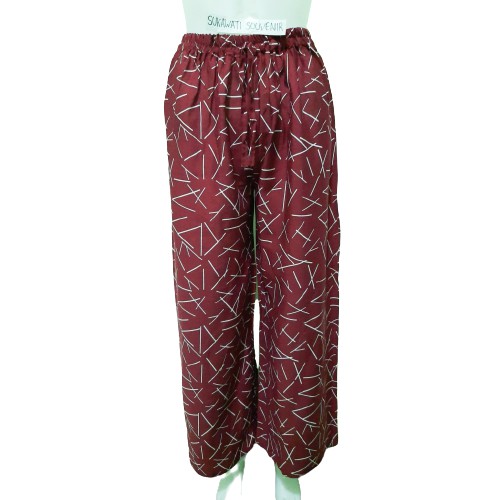 CELANA KULOT PANJANG TIE DYE BALI-LIDI MERAH