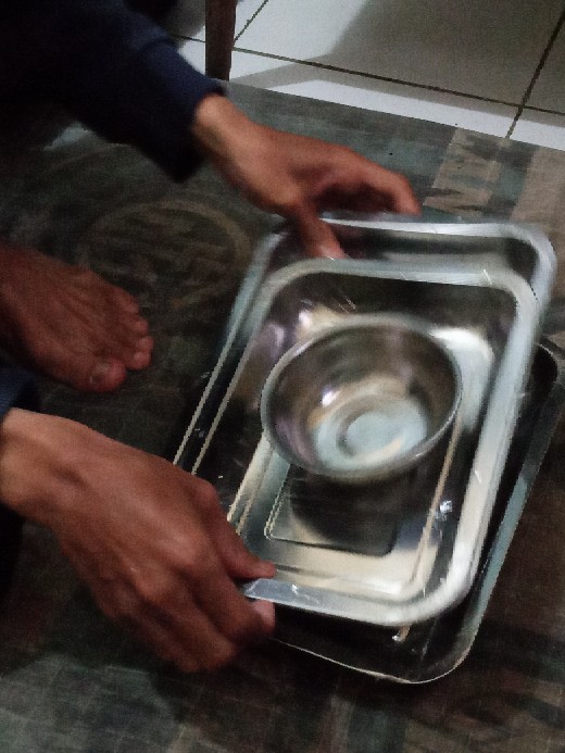 Nampan Stainless Persegi / Nampan Baki Stainless / Baking Tray Stainless 32cmx22cm