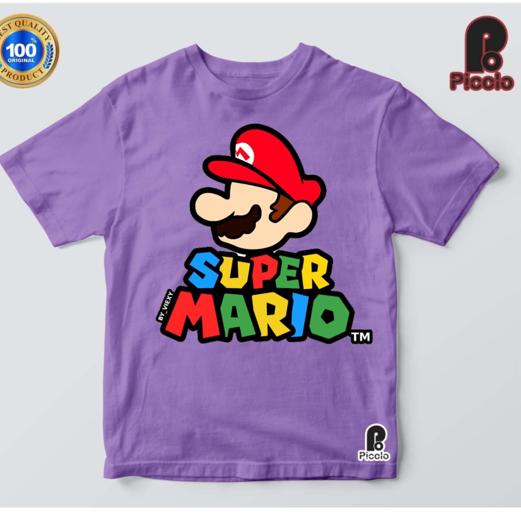 BAJU ANAK KAOS ANAK SUPER MARIO BAHAN PREMIUM