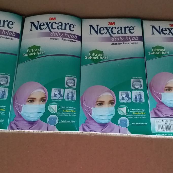 3M Mask Nexcare Original Hijab Masker 1 Kotak 48 Pcs. Kemenkes Ri Dafa.Olshop