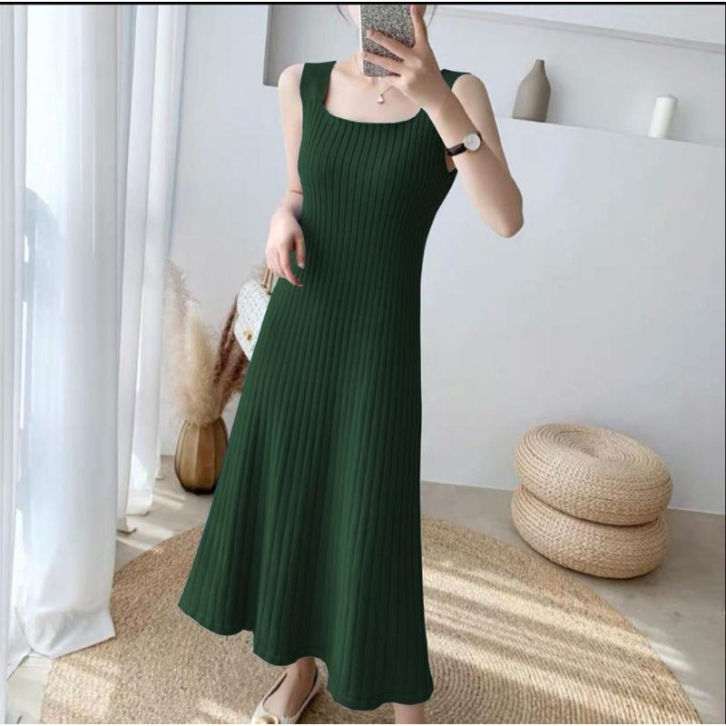 MDLV ~ DRESS ISABELLE RAJUT (BG) // DRESS RAJUT PANJANG // KNIT LONG DRESS // FASHION WANITA