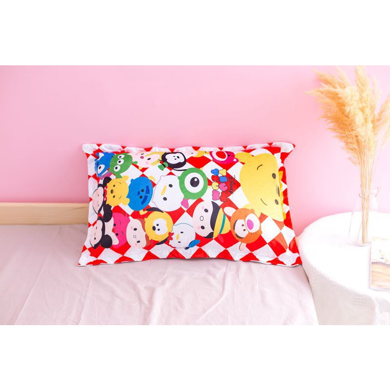 SARUNG BANTAL TSUM TSUM TOY STORY WOODY BUZZ JESSIE MICKEY MINNIE WINNIE THE POOH CHIP ALIEN STITCH PILLOW COVER