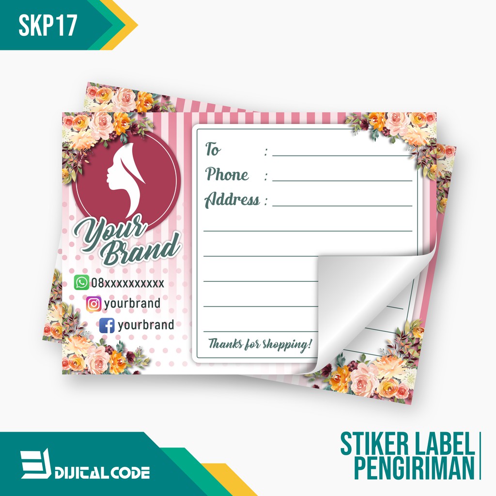 

SKP17 Stiker Label Pengiriman Paket Online Shop Olshop