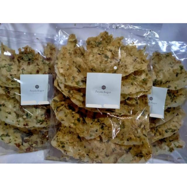 Peyek.Bogor Aneka Rasa - Peyek Kacang Tanah, Peyek Udang Rebon & Peyek Teri Nasi