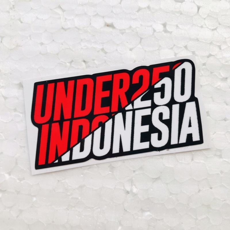 

Sticker Under 250 Indonesia Orajet Laminasi Glossy
