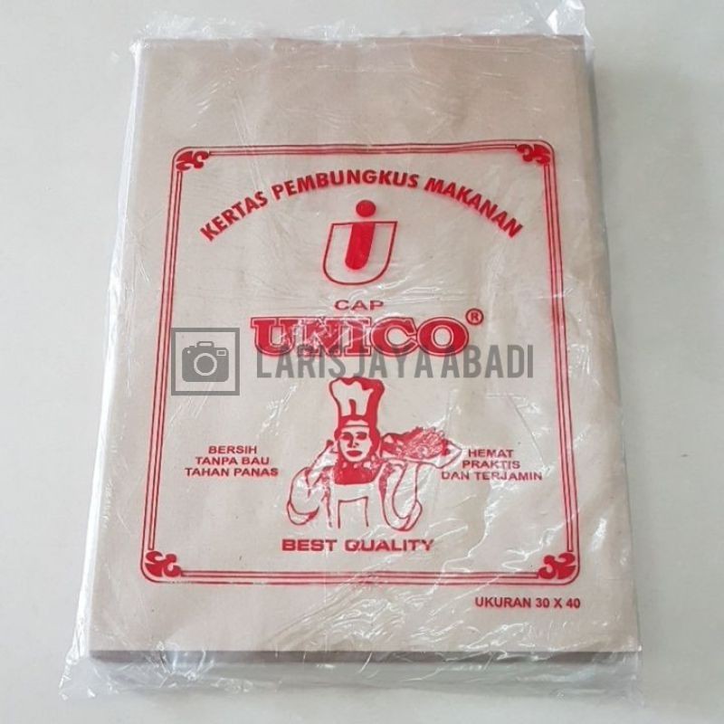 Kertas Bungkus Nasi Coklat - Unico